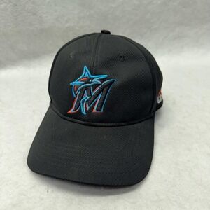 Florida Marlins Hat Cap Strap Back Mens Black MLB Baseball Team‎ OSFM 90s Style